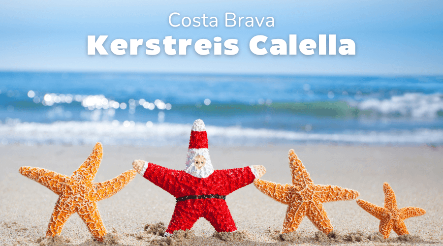 Kerstster op het strand
