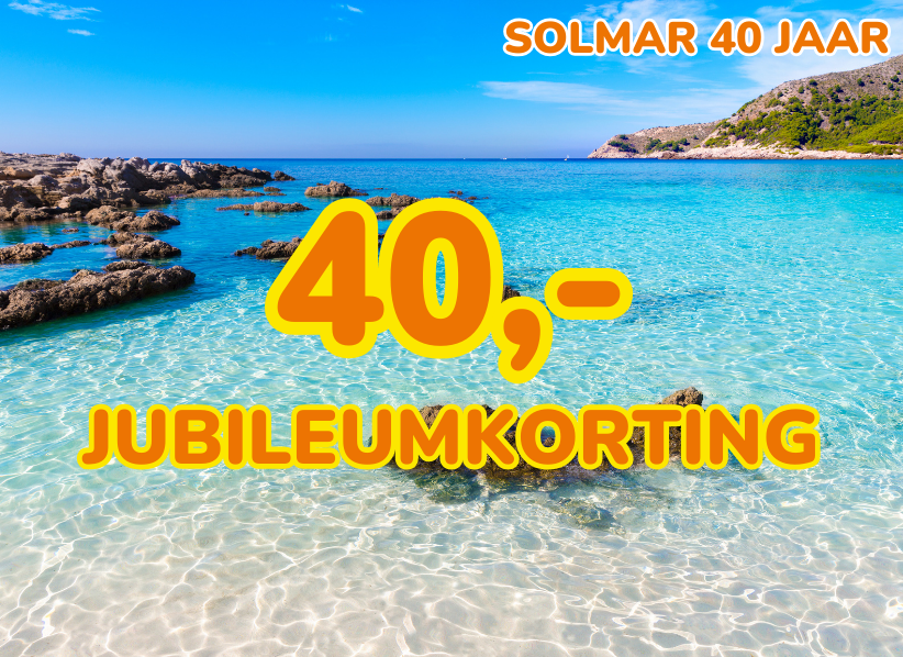 40,- jubileumkorting - Solmar