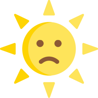 Sun unhappy